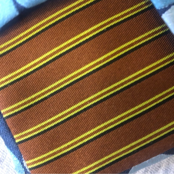 !!! FREE ADD ON !!! BCBG Attitude silk tie hand sewn blue with dots - Picture 3 of 8